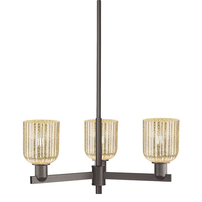 Innovations Lighting 716-1W-11-5 Bridal Veil Sconce Bridal Veil 11" - Matte Black / Mercury