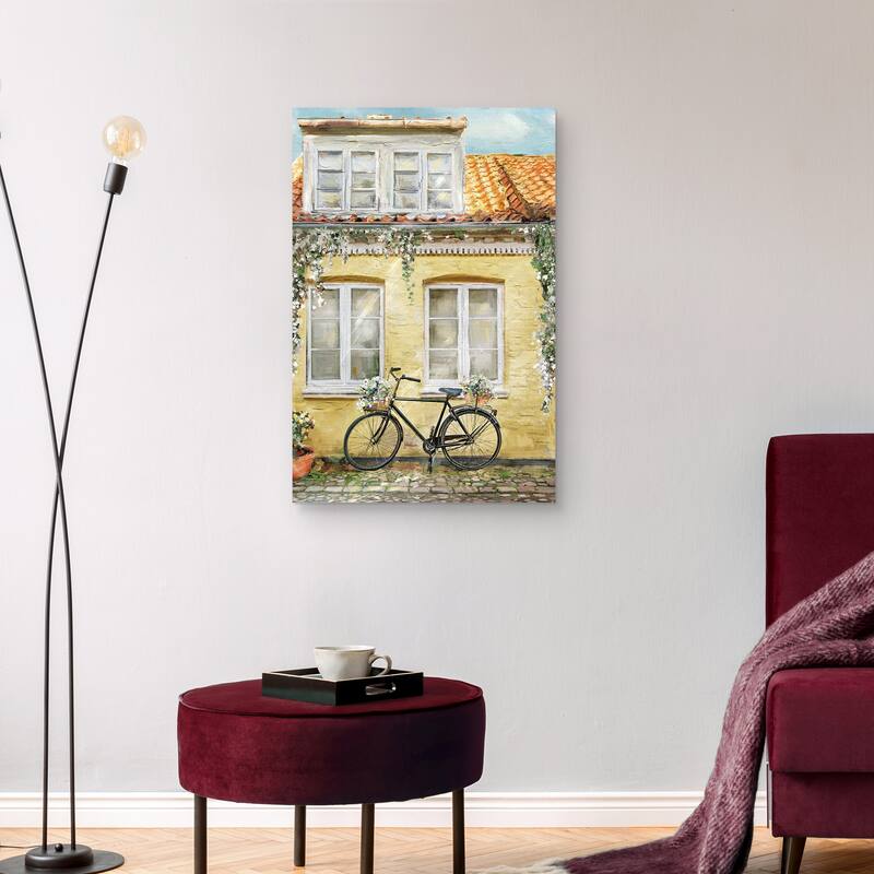 La Bicyclette by Studio Arts Canvas Art Print