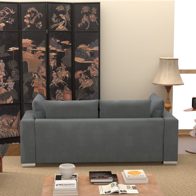 Wayna Corduroy Upholstered Modular Sofa Modern Minimalist Sofa