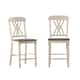Option Antique White Scroll Back