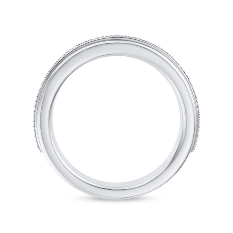 IGI Certified 1/3ct TDW Diamond Wedding Band in 14k White Gold for Men
