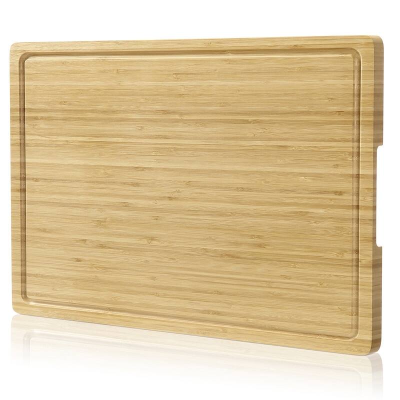 Bamboo Cutting Board with Juice Groove & Handle - 18*12