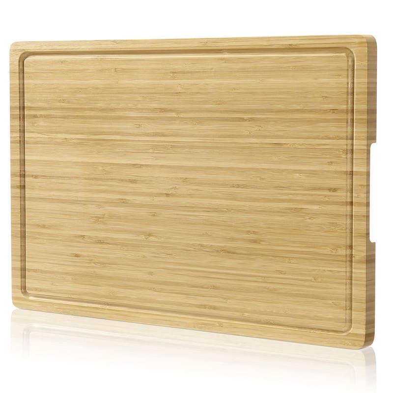 Bamboo Cutting Board with Juice Groove & Handle