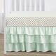 preview thumbnail 4 of 4, Sweet Jojo Designs Blush Pink, Mint and White Shabby Chic Butterfly Floral Collection Girl 4-piece Crib Bedding Set