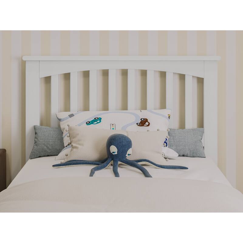 Everett Platform Bed with Panel Footboard and Twin Trundle
