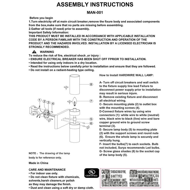 Livabliss Manarola Rustic Wall Sconce - 6"L x 6"W x 18"H