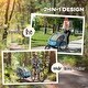 preview thumbnail 4 of 14, 2-Seat Baby Bike Trailer for Kids with Safety Harness, Removable Canopy, Ample Storage