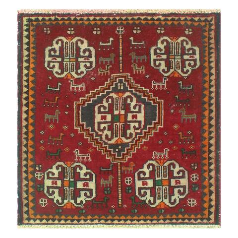 Noori Rug Fine Vintage Distressed Kenna Red/Beige Runner - 1'11" x 1'10"