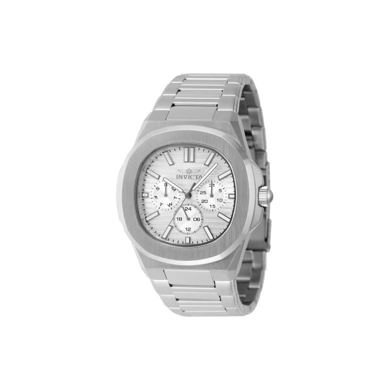 Invicta Men's 48324 Speedway Quartz 3 Hand Silver Dial Watch