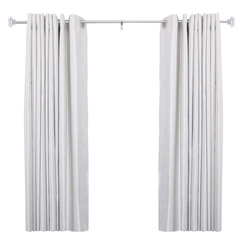 UTOPIA ALLEY Wall Mounted 3/4 Inch Curtain Rod - Adjustable Drapery Rods, Bedroom & Living Room Decorative Curtain Rods