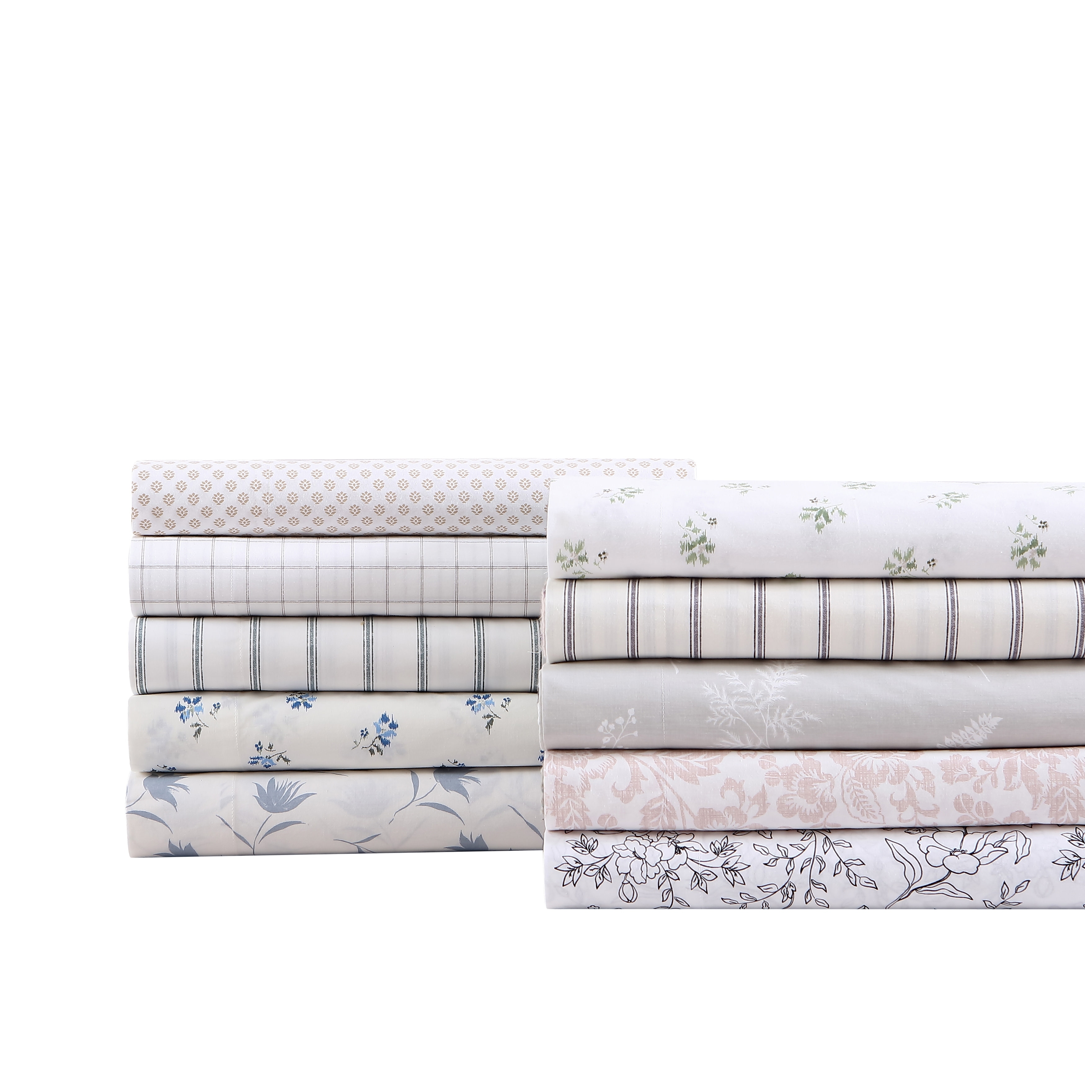 Stone Cottage Cotton Percale Printed Sheet Set