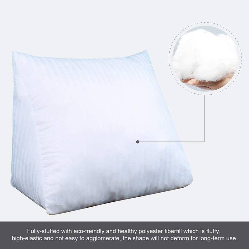 Bed Rest Reading Wedge Pillow Sofa Back Support Lounge Cushion Adult