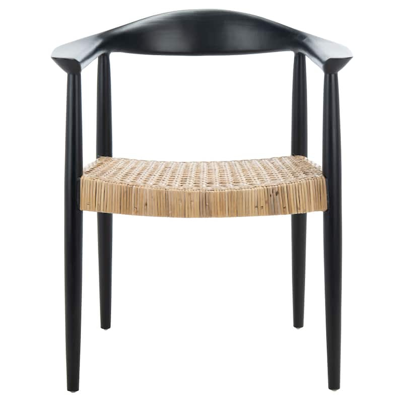 SAFAVIEH Anastasia Rattan Peel Accent Chair - 24.8" W x 18.9" L x 30.7" H - 25Wx19Dx31H