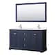 Option Dark Blue / White Quartz Top / Polished Chrome