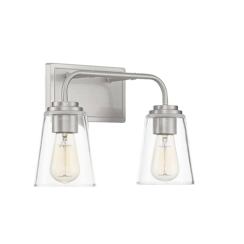 Meridian M80043 2 Light 15" Wide Bathroom Vanity Light with Tapered