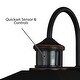 preview thumbnail 14 of 15, Yosemite Bronze Motion Sensor Dusk to Dawn Rustic Outdoor Wall Light White Glass - 7-in W x 14.75-in H x 9.25-in D