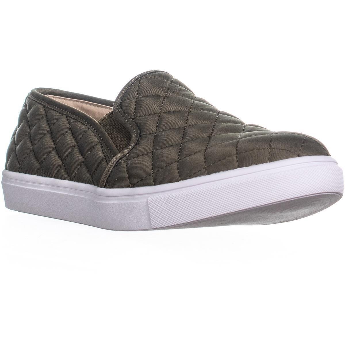 Shop Steve Madden Ecentrcq Quilted Fashion Sneakers Olive