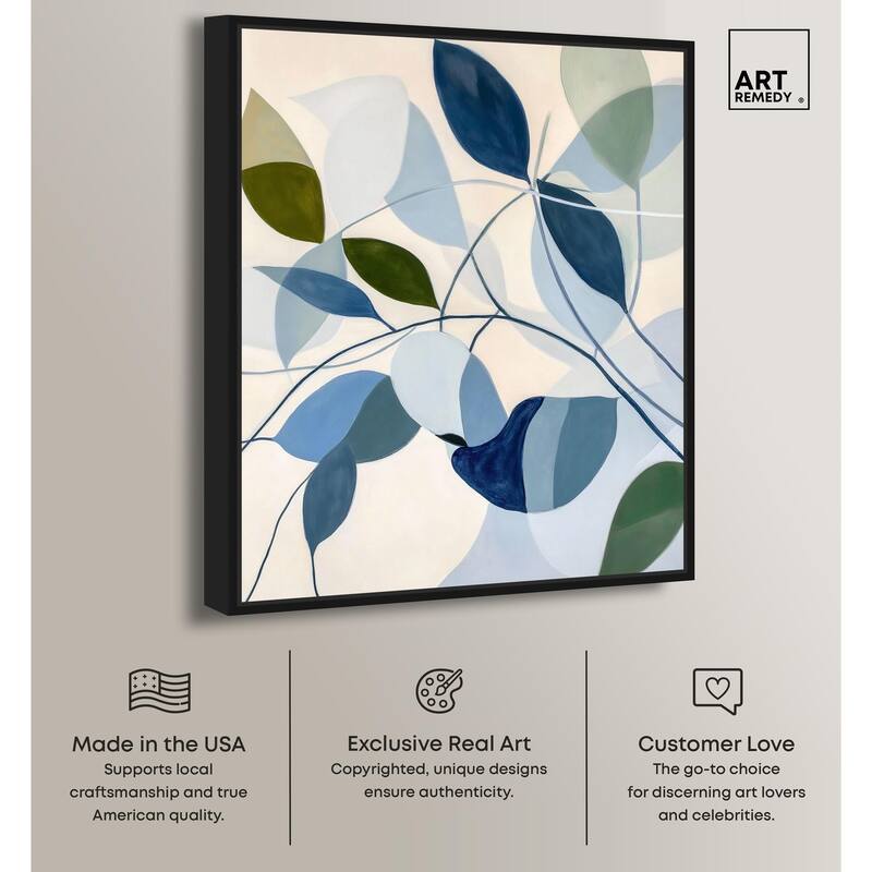 Woven Botanicals I Canvas by Art Remedy