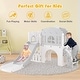 preview thumbnail 16 of 19, Gymax 9 in 1 Toddler Slide L Shaped Kids Slide & Climber Playset w/