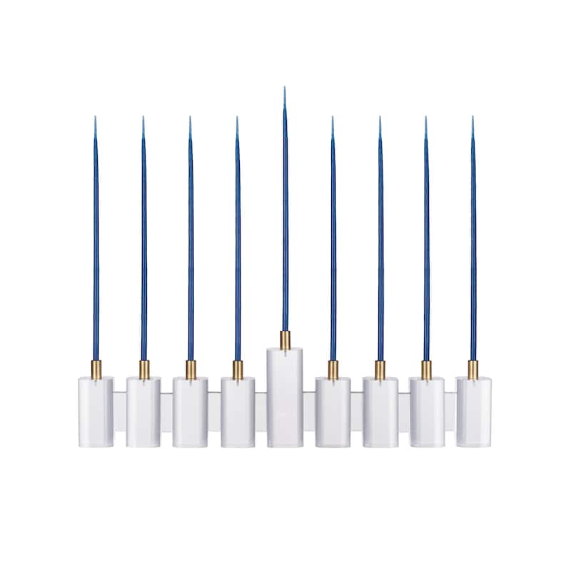 DesignStyles Acrylic Menorah w/ 30mm Candle Holders