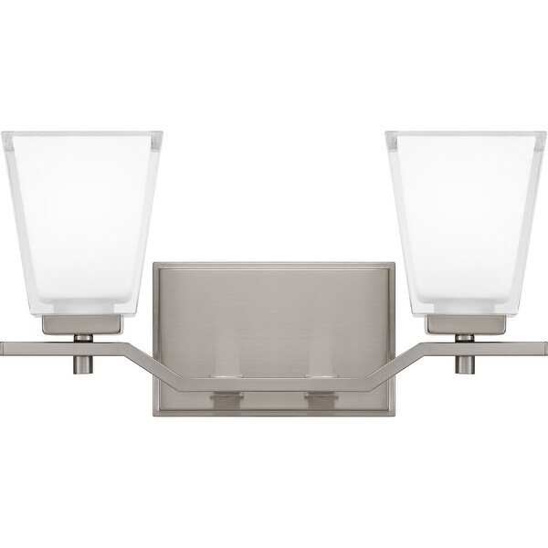 Myra 2-Light Brushed Nickel Vanity Light - Brushed Nickel. Opens flyout.