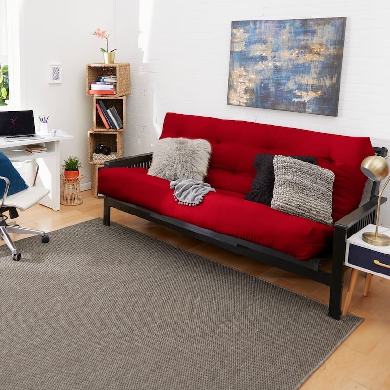 TruePedic Full-size 12-inch Futon Mattress (Mattress Only) - Red - Full