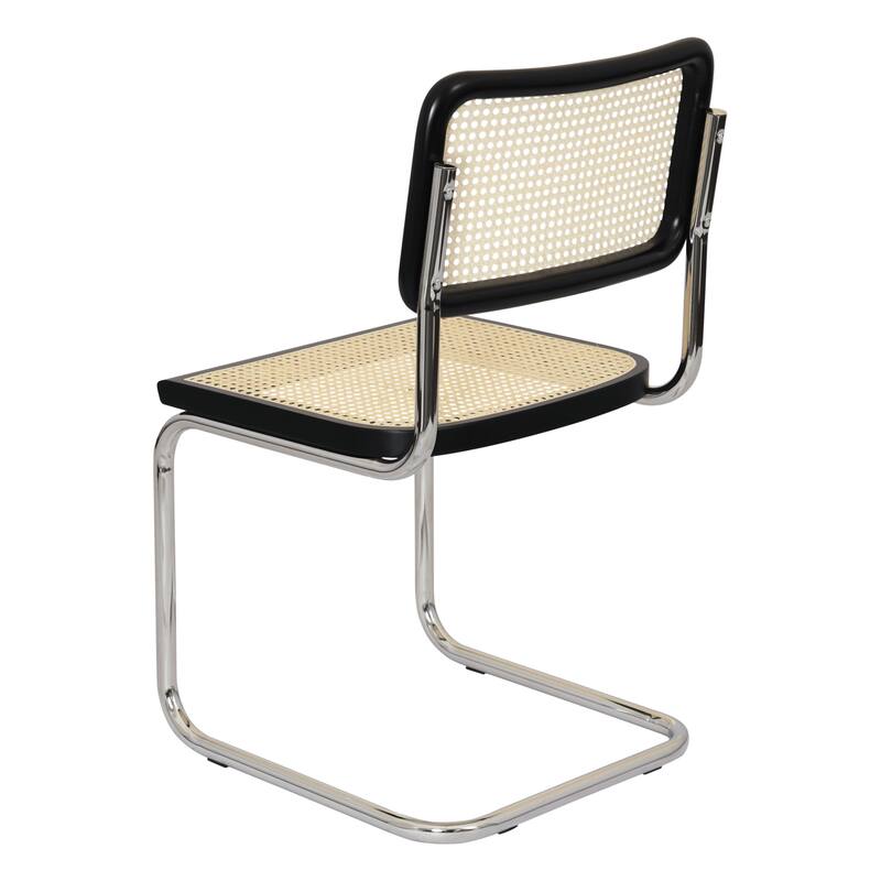 Breuer Chair Company Marcel Breuer Cesca Cane Cantilever Side Chair w/ Chrome Steel Frame (Various Wood & Cane Colors)