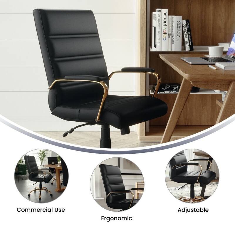 Mid-back LeatherSoft Executive Swivel Office Chair