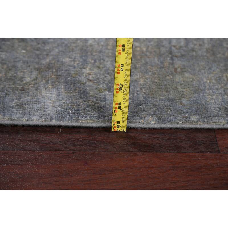 Contemporary Gabbeh Kashkoli Wool Area Rug Hand-knotted Office Carpet - 3'4" x 4'11"