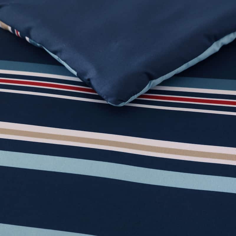 Nautica Colton Reversible Navy Comforter Bonus Set