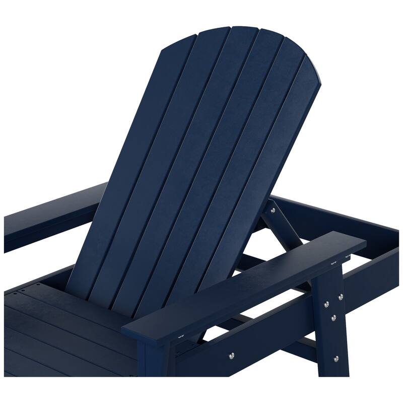 Polytrends Altura Poly Eco-Friendly All Weather Reclining Chaise Lounge with Arms