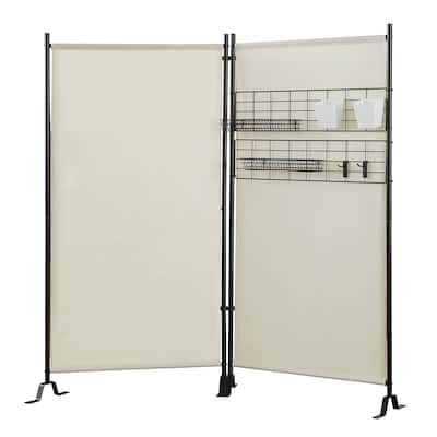 Proman Products Galaxy II Indoor/Outdoor Room Divider (2-Panels, 24" w / panel)with Accessory Rack