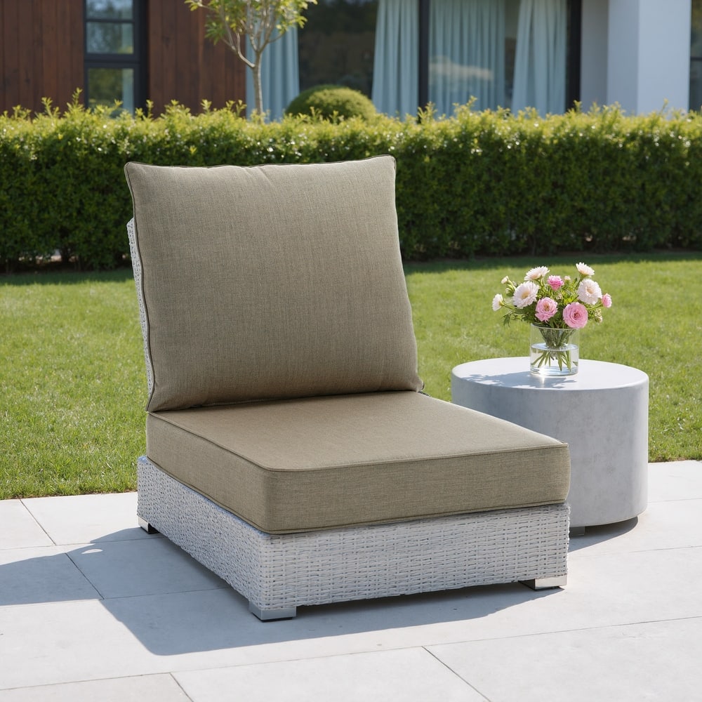 Sunbrella Indoor Outdoor Chair Cushion and Pillow