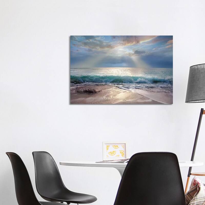 iCanvas "Aqua Blue Morning" by Mike Calascibetta Canvas Print - 26x40x1.5