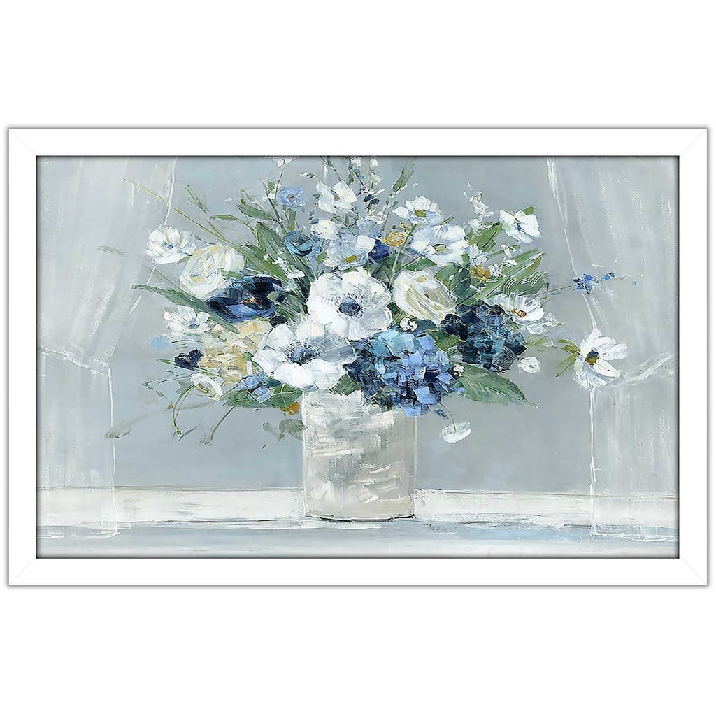 "Be Happy Blue" Print on Acrylic