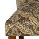 preview thumbnail 9 of 16, HomePop Blue and Brown Paisley Parson Chairs (Set of 2) - N/A