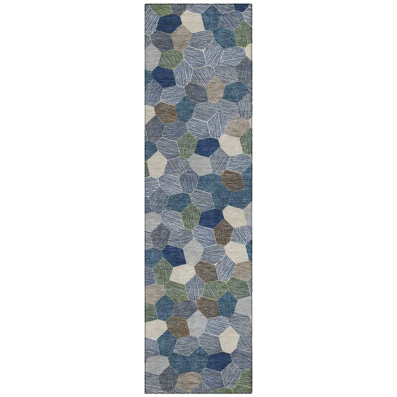 Machine Washable Indoor/ Outdoor Modern Loyd Chantille Rug
