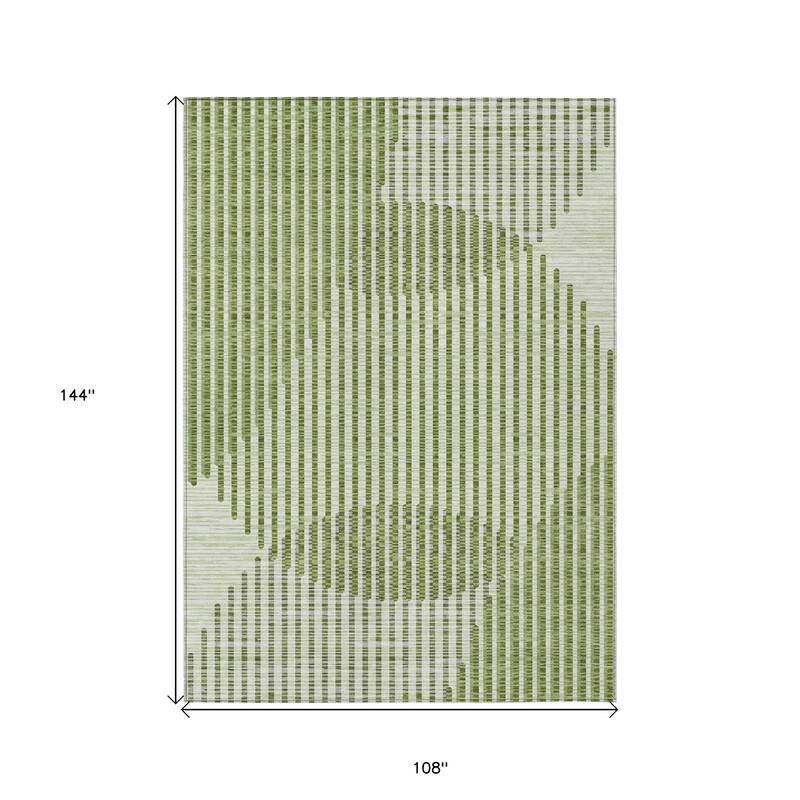 HomeRoots Geometric Transitional Rectangle Outdoor Rug