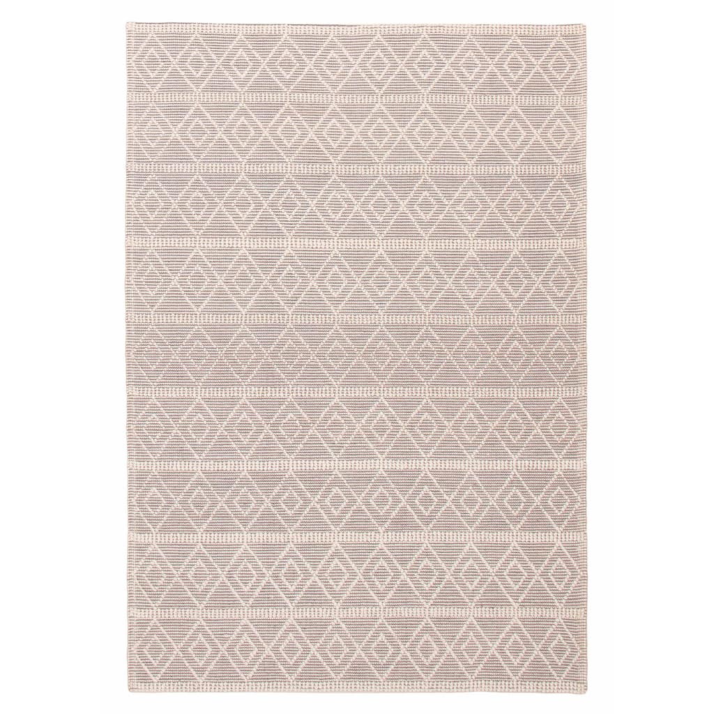 ECARPETGALLERY Braid weave Sienna Grey Wool Rug - 6'0 x 8'10