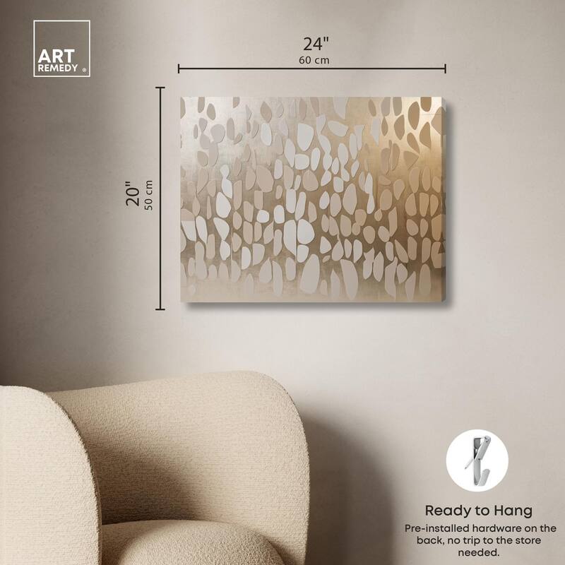 Glimmering Cascade Canvas by Art Remedy, Gallery Wrapped