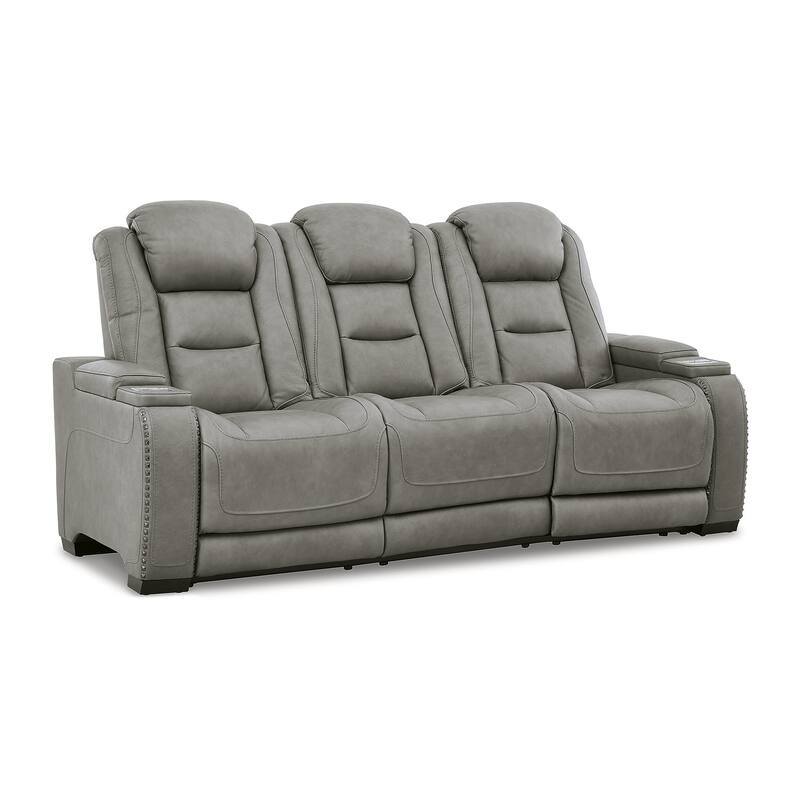 Signature Design by Ashley The Man-Den Gray 2-Piece Upholstery Package - 85"W x 40"D x 43"H