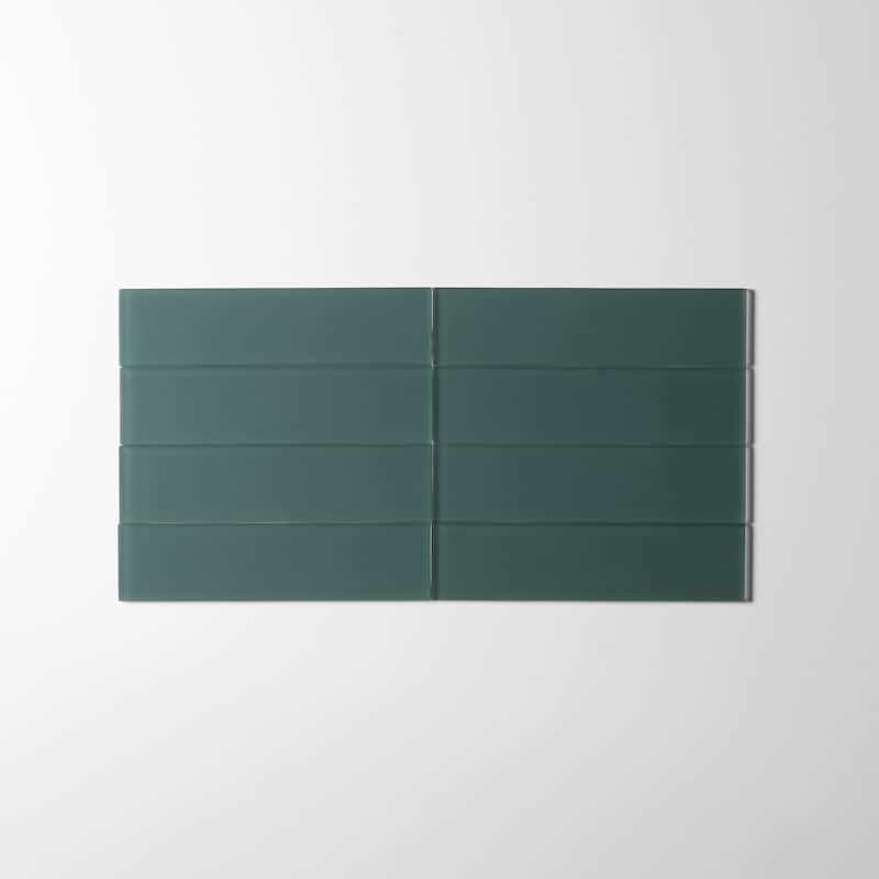 2 in. x 8 in. Glass Subway Wall Tile
