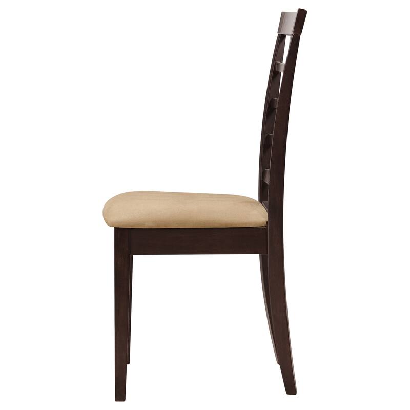 Kelso Cappuccino Lattice Back Dining Side Chair (Set of 2)