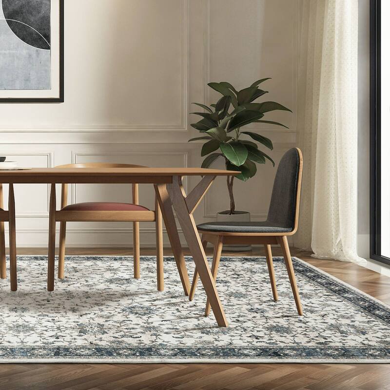 Glitzhome Vintage Persian Floral Medallion Area Rugs Collection