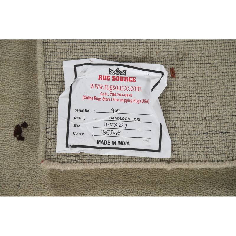 Tribal Gabbeh Indian Runner Rug Handmade Wool Carpet - 2'7" x 11'5"