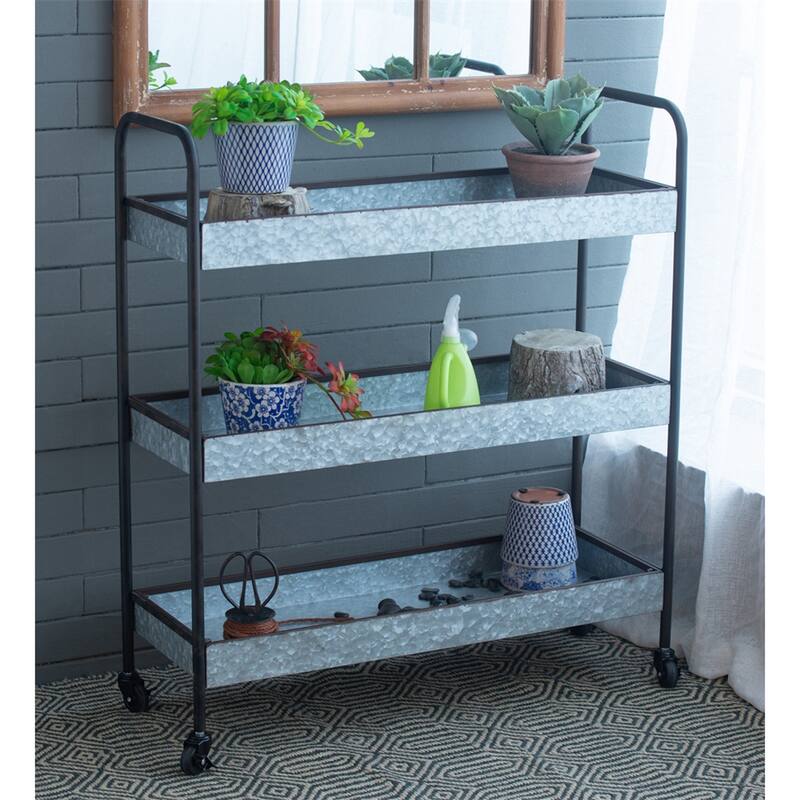 3-tier Homestead Galvanized Display Shelf