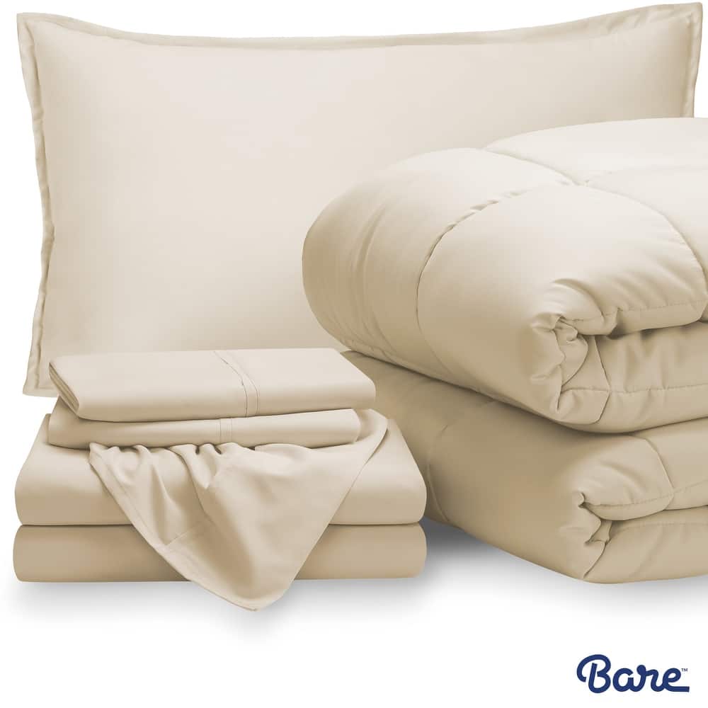 Bare Home Bed-in-a-Bag Down Alternative Comforter & Sheet Set