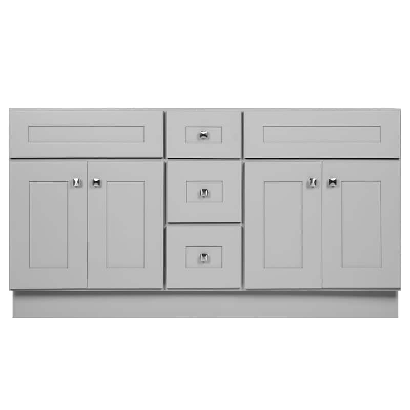 Design House 214999 Brookings 60" Double Free Standing Vanity Cabinet