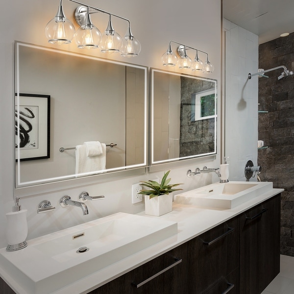 Modern Vanity Lights Dimmable Bathroom Light Fixtures with Glass Shade On Sale Bed Bath Beyond 37000064