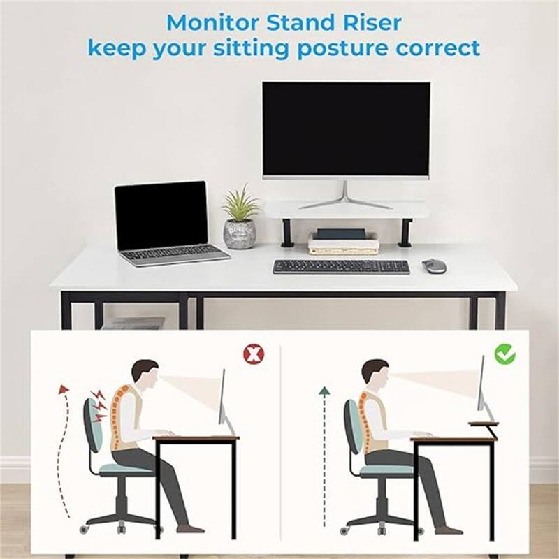 Computer Desk with Monitor Stand